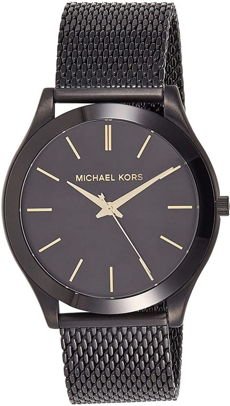 michael kors gerth gun metal mens watch|Michael Kors Oversized Slim Runway Men's Watch, .